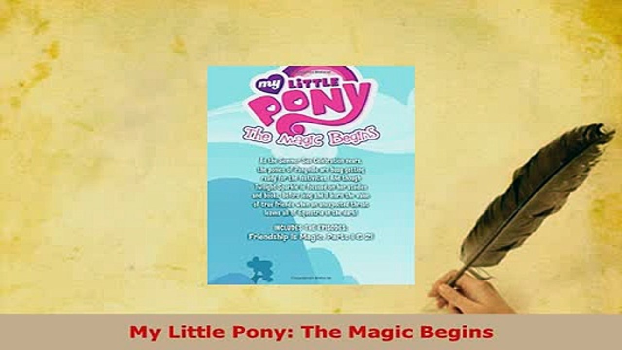PDF  My Little Pony The Magic Begins PDF Book Free