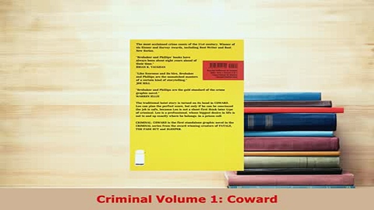 PDF  Criminal Volume 1 Coward Read Online