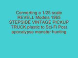 1/25 Scale Plastic Model Truck Conversion to Monster Hunting Slayer Truck part 9