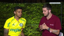 Cleiton Xavier fala sobre comparação com Ronaldinho e carinho da torcida do Palmeiras