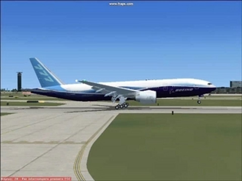 B777 landing at CDG