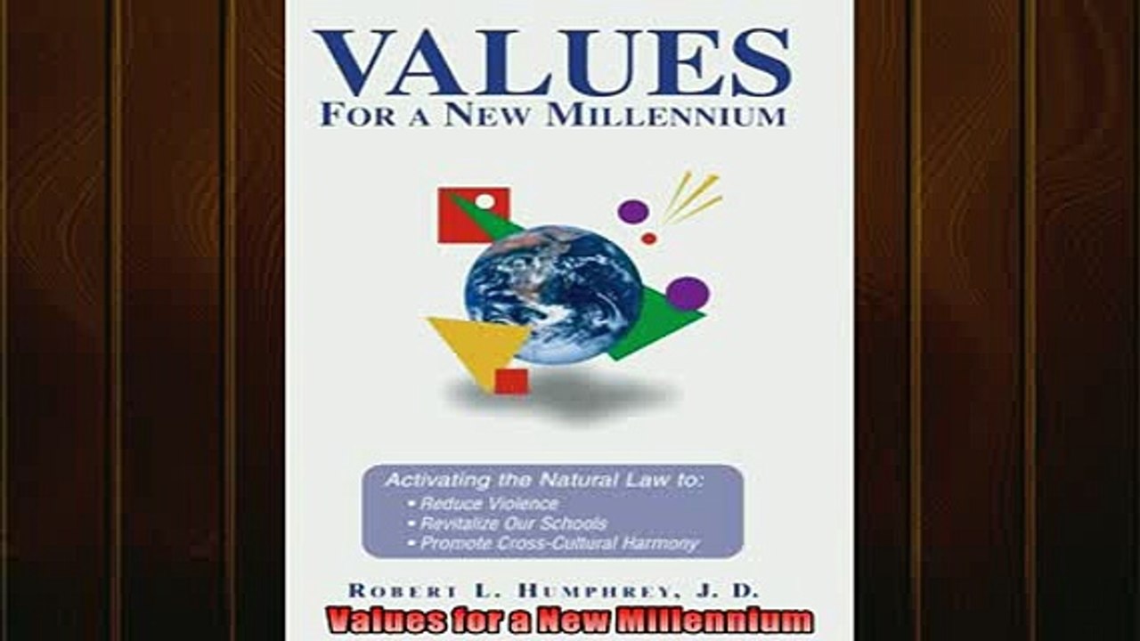 Free PDF Downlaod  Values for a New Millennium  DOWNLOAD ONLINE