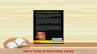 Read  HeLa Cells of Henrietta Lacks Ebook Free