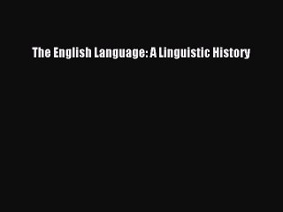 [PDF] The English Language: A Linguistic History Free Books