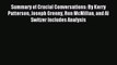 Read Summary of Crucial Conversations: By Kerry Patterson Joseph Grenny Ron McMillan and Al