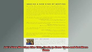 READ book  Lets Stop Meeting Like This Tools to Save Time and Get More Done Full EBook