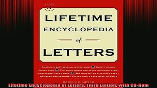 FREE EBOOK ONLINE  Lifetime Encyclopedia Of Letters Third Edition With CdRom Online Free