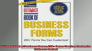 Downlaod Full PDF Free  Ultimate Book of Business Forms 250 Forms You Can Customize Ultimate Series Online Free