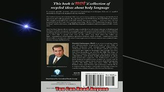 FREE EBOOK ONLINE  You Can Read Anyone Free Online