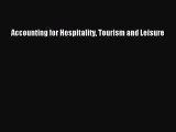 Read Accounting for Hospitality Tourism and Leisure Ebook Free