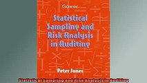 One of the best  Statistical Sampling and Risk Analysis in Auditing