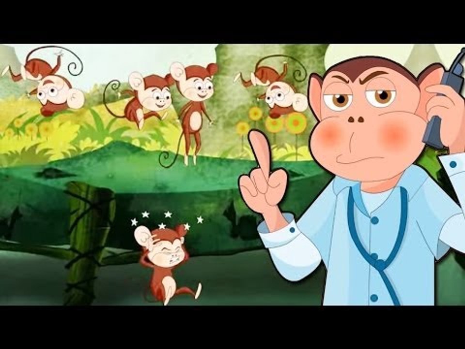 Nursery Rhymes for Chi... - Five Little Monkeys - Nursery Rhyme by KidsHome