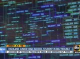 Junior high student accused of sending porn through school system