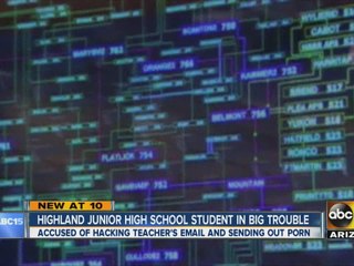 Junior high student accused of sending porn through school system