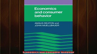 One of the best  Economics and Consumer Behavior
