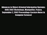 Read Advances in Object-Oriented Information Systems: OOIS 2002 Workshops Montpellier France