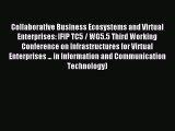 Read Collaborative Business Ecosystems and Virtual Enterprises: IFIP TC5 / WG5.5 Third Working