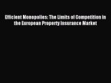 Read Efficient Monopolies: The Limits of Competition in the European Property Insurance Market