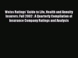 Read Weiss Ratings' Guide to Life Health and Annuity Insurers: Fall 2002 : A Quarterly Compilation