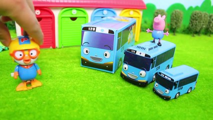 Peppa Pig hiding in Tayo~Pororo found it!❤PLAY TOYS
