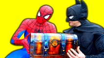 SPIDERMAN and Batman Treasure at Castle - Spider-man Fun Superhero Movie In Real Life - SHMIRL (1080p)