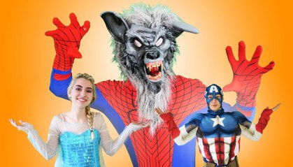 Spiderman and Elsa vs Werewolf and Pink Storm - in Real Life Superhero movie (1080p 60fps)
