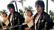 Shahrukh Khan With Abram Spotted At Mumbai Airport