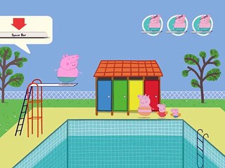 NEW Peppa Pig - Daddy Pig jump into the Pool   新的粉紅豬小妹   爸爸豬潛入泳池   プールにパパ豚ダイブ   NEWペッパピッグ