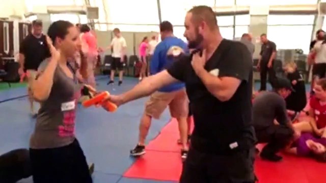 17 year old girl takes down a grown man in self defense