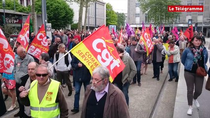 Download Video: Loi Travail. Environ 800 manifestants à Brest