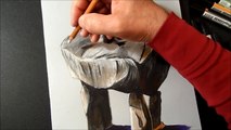 Drawing 3D Dolmen, Optical Illusion by Vamos