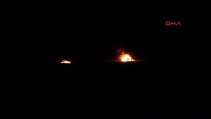 Kilis Sınırında Konuşlu Tankta Patlama ve Yangın