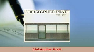 PDF  Christopher Pratt PDF Book Free