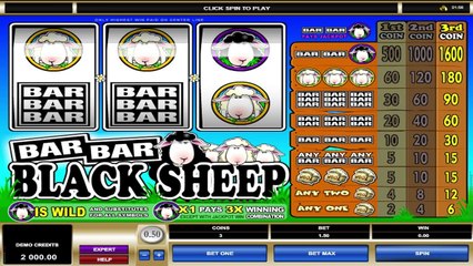 Bar-Bar-Black Sheep ilmainen kasino kolikkopeli Microgaming Video Esikatselu