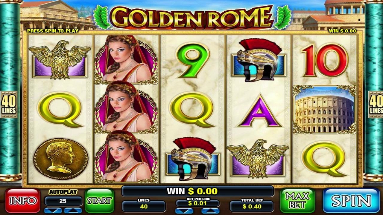 Golden Rome ilmainen kasino kolikkopeli Leander Video Esikatselu