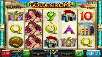 Golden Rome ilmainen kasino kolikkopeli Leander Video Esikatselu