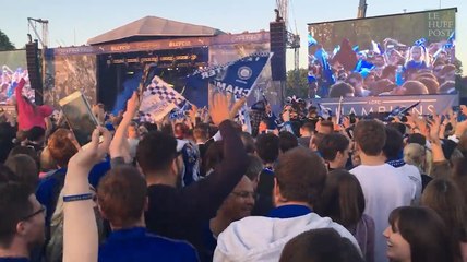 À Leicester, une ville toute entière a fêté ses footballeurs