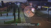 Motorista com carteira de habilitação vencida atropela ciclistas no Paraná