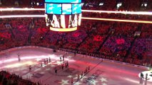 April 2016 - Lauren Hart & Kate Smith - Flyers Playoff Game - Singing God Bless America