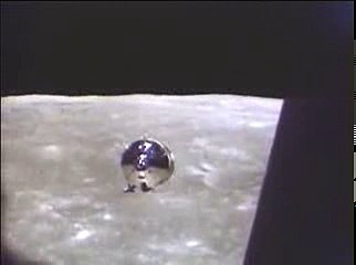 Command Service Module 'Charlie Brown' as seen from the Lunar Module 'Snoopy'