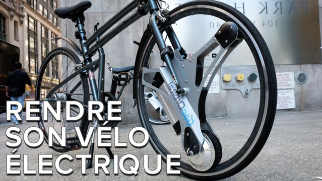 Avec cette roue, un simple vélo devient électrique