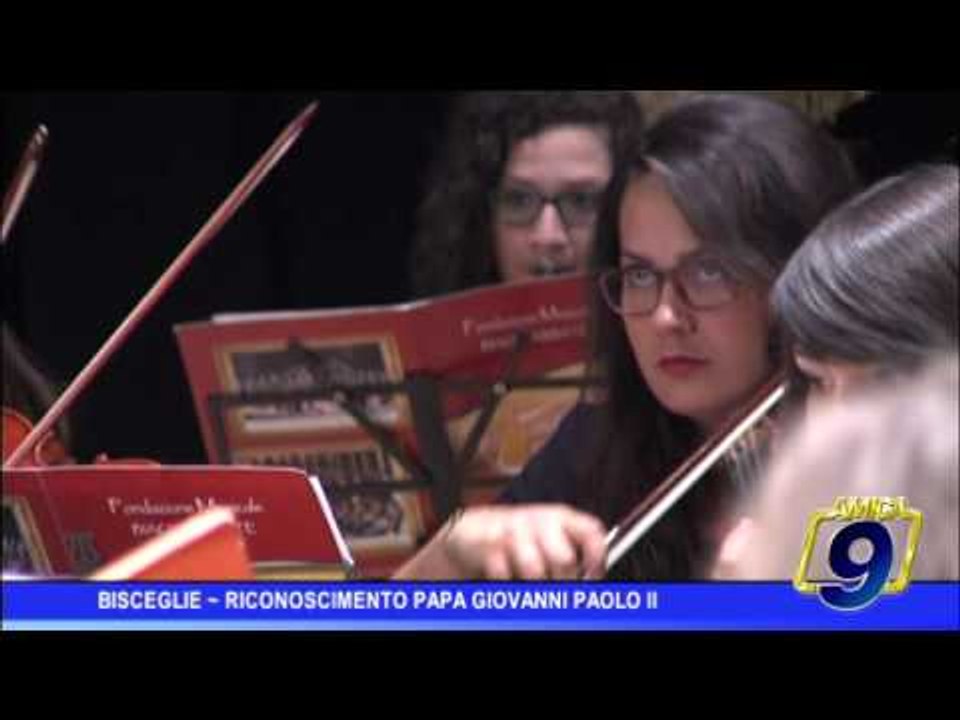 Bisceglie |  Riconoscimento Papa Giovanni Paolo II