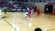 Kamau Stokes #23 Point Guard finishes at basket (AND 1...JC vs Calvery hall