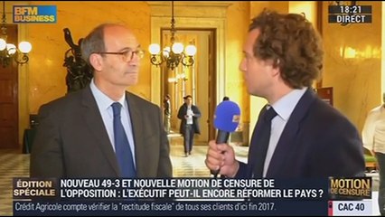 Loi Travail: "On n'est pas favorable à ce texte, parce qu'il complique le Code du Travail", Éric Woerth - 12/05