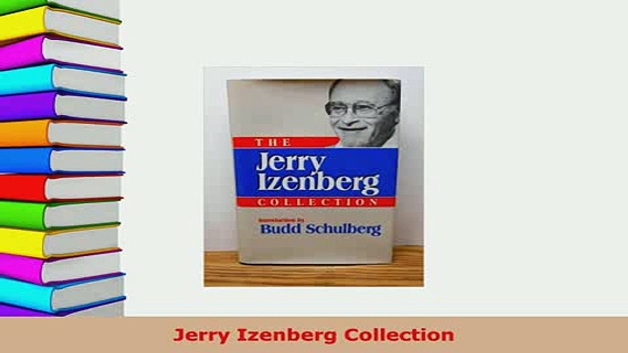 Download  Jerry Izenberg Collection Free Books