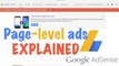 Page Level Ads BETA - Google Adsense Explained