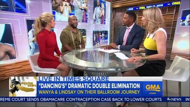 Wanya Morris & Lindsay Arnold on Good Morning America