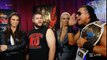 Stephanie McMahon, Shane McMahon, Cesaro, Kevin Owens, Maryse and The Miz Backstage Segment