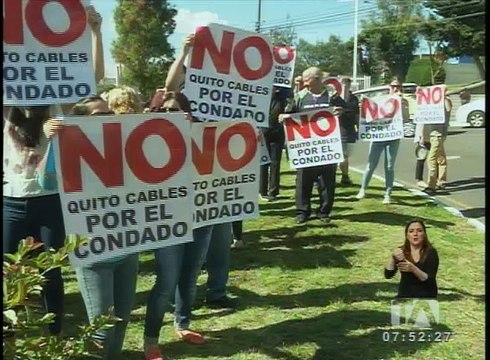 La construcción del proyecto Quito Cables preocupa a los moradores del Condado