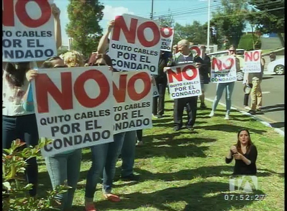 La construcción del proyecto Quito Cables preocupa a los moradores del Condado